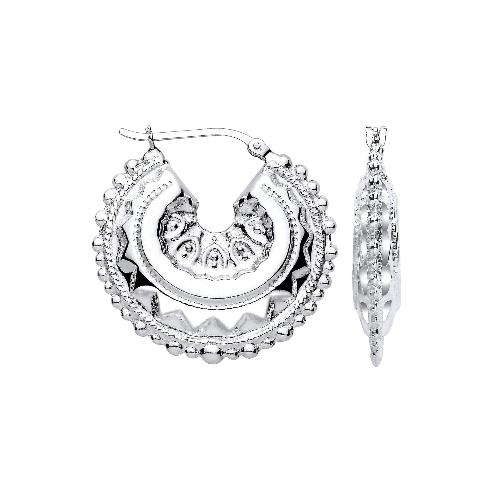 Silver Round 30mm Creole - Luxury Watch - Certified Authentic - Swiss Made - UK Stock – Luxury Watch by Imperial Time